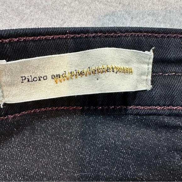 Pilcro & The Letterpress Serif Black Mid Rise Skinny Jeans Women’s 30 Zip - Picture 6 of 11